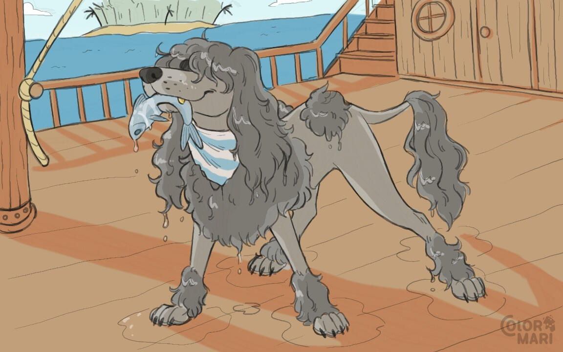 "Dog x pirate" (ColorMari)