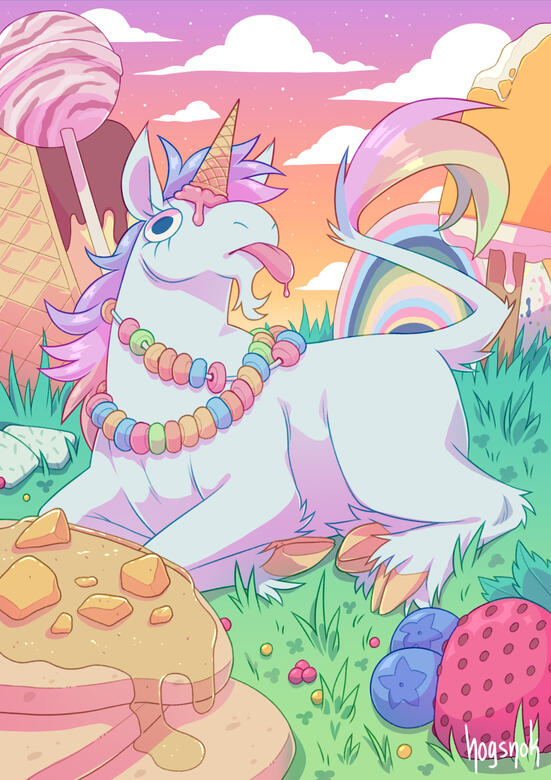 Unicorn Postcard