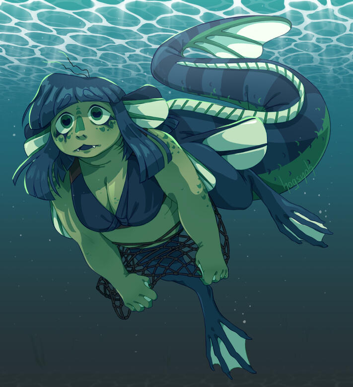 Selkie for jerboagoat (Art Fight)